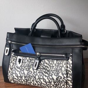 Black and White Rebecca Minkoff Satchel